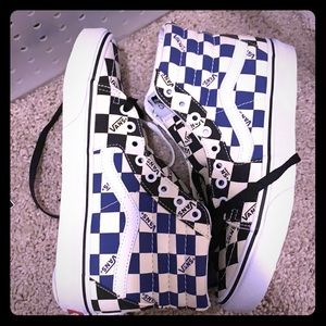 Checkered High Top Vans